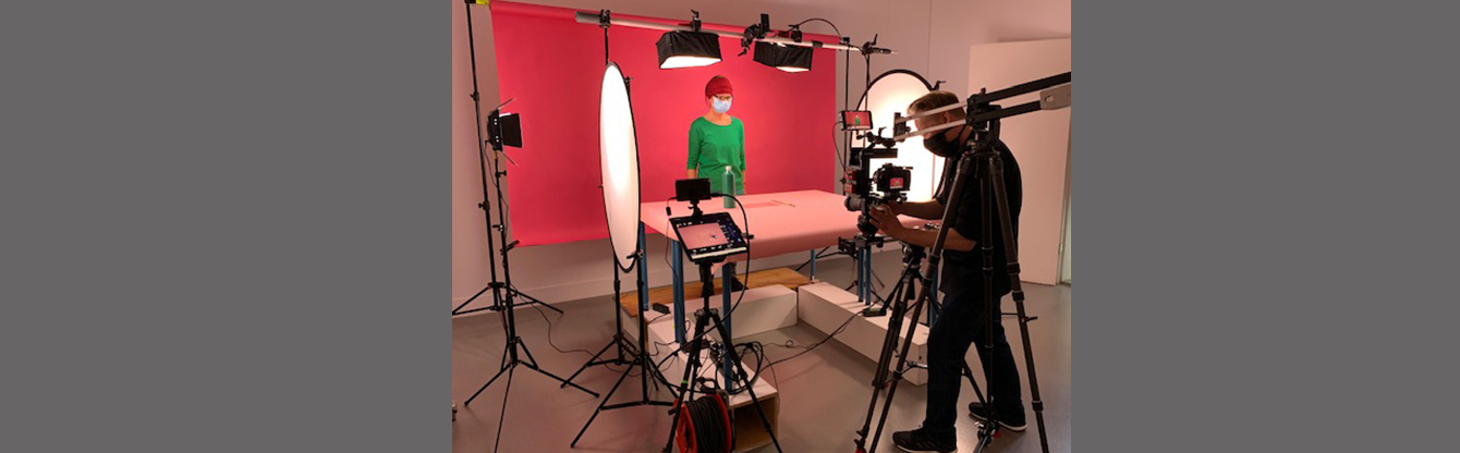 Behind the Scenes Ansicht des Filmsets der Kunstrezepte